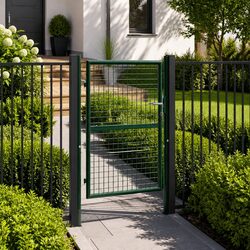 Quality Green Steel Fence Gate - 100x125cm