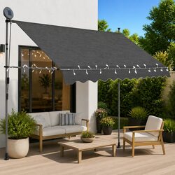 Your Essential Manual Retractable Awning with Solar Lights