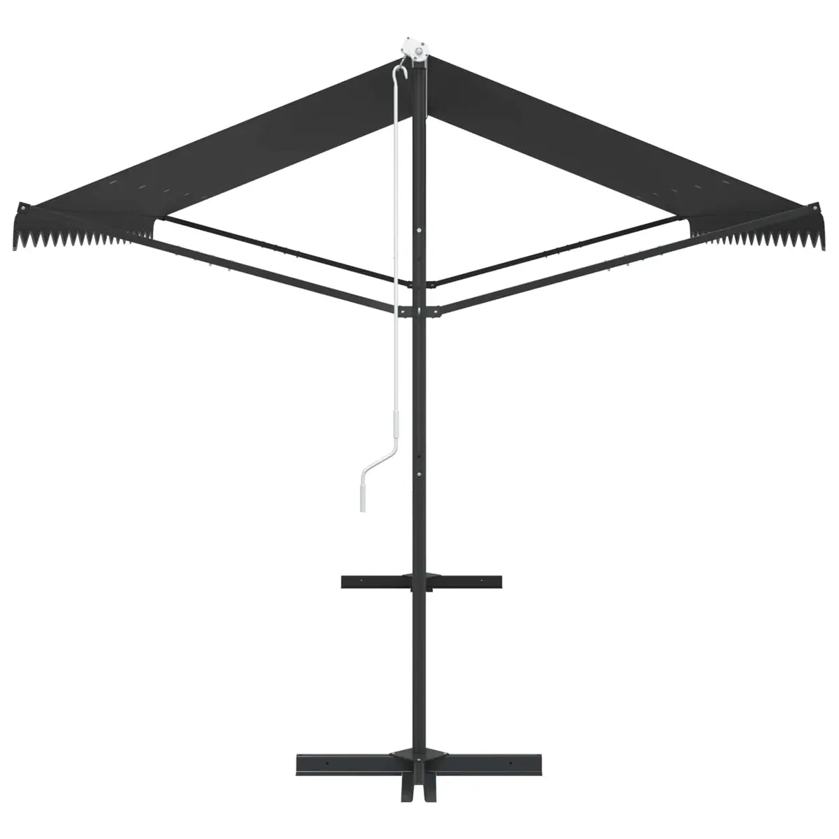 Free Standing Awning Anthracite 400x300 cm Water-Repellent Durable Powder-Coated Steel Frame Weather-Resistant Polyester Canopy