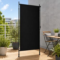 Outdoor Roller Blind 100x270cm Anthracite Hand Crank Patio Balcony Shade