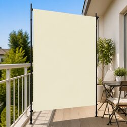 Compact Cream Roller Blind 150x270cm for Easy Outdoor Shade
