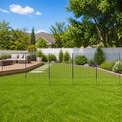 Compact Garden Fence Panel Set – 77.5x64 cm Green