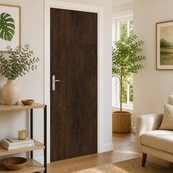 Self-Adhesive Door Film Wood Grain Dark Oak 210x90cm PVC Decor 2 Pack