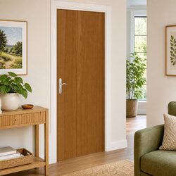 Self-Adhesive Light Oak Door Film – Easy to Use