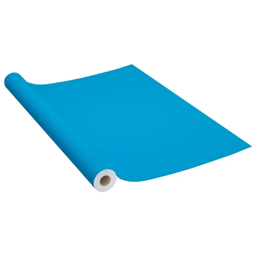 Self-Adhesive Furniture Film Blue 500x90 cm Peel Stick for Doors Windows Walls Furniture