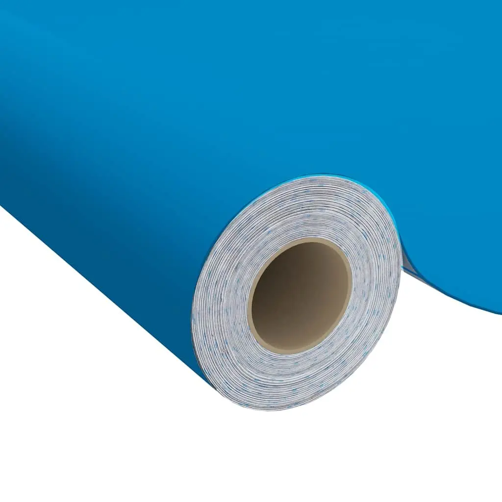 Self-Adhesive Furniture Film Blue 500x90 cm Peel Stick for Doors Windows Walls Furniture