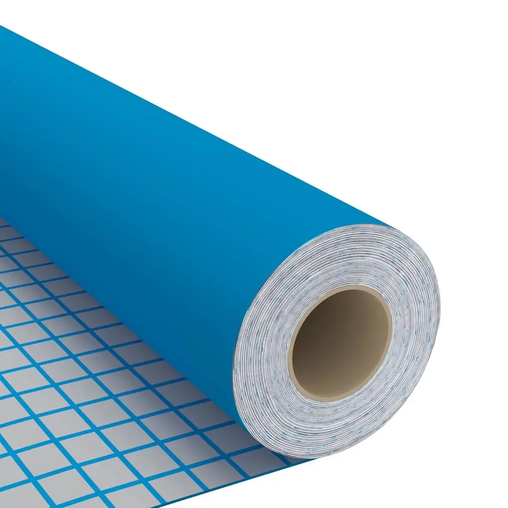 Self-Adhesive Furniture Film Blue 500x90 cm Peel Stick for Doors Windows Walls Furniture