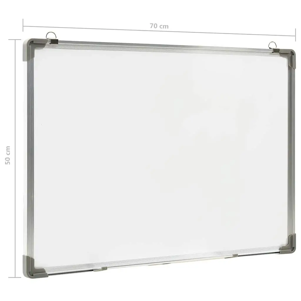 Whiteboard White 70x50cm Magnetic Lacquer-coated Steel Wall Mounted for Office Home