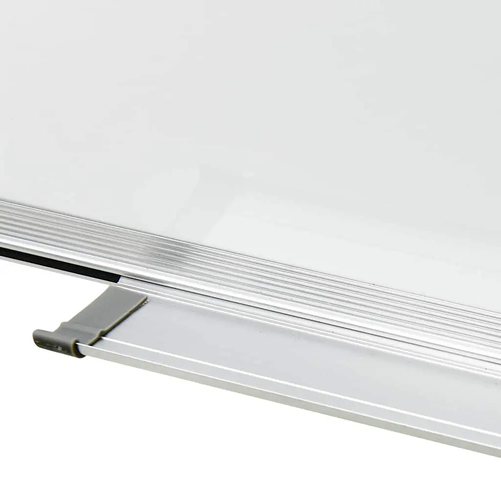 Magnetic Whiteboard White 90x60cm Wall-Mounted Lacquer-Coated Steel Surface