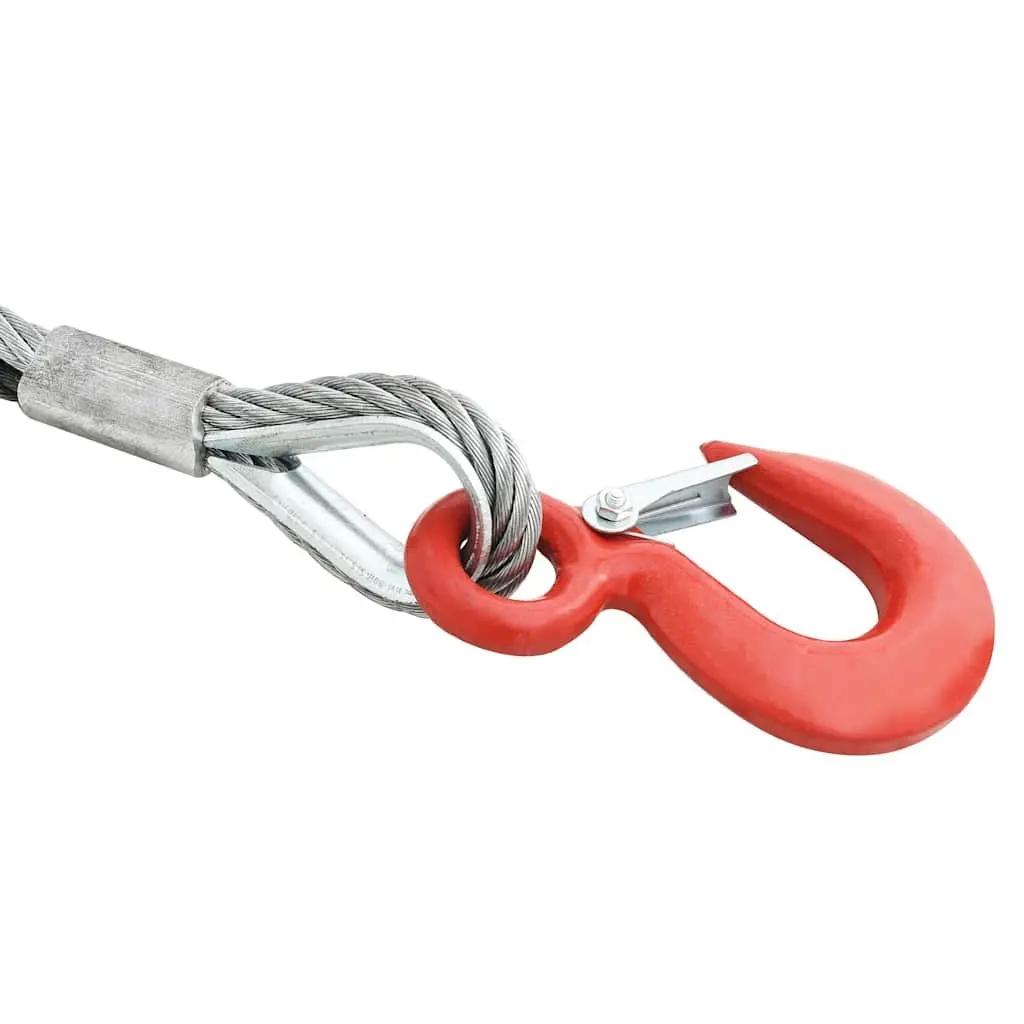 Wire Rope Cable Galvanised 20 m 3200 kg Suitable for Hoisting Binding Tasks