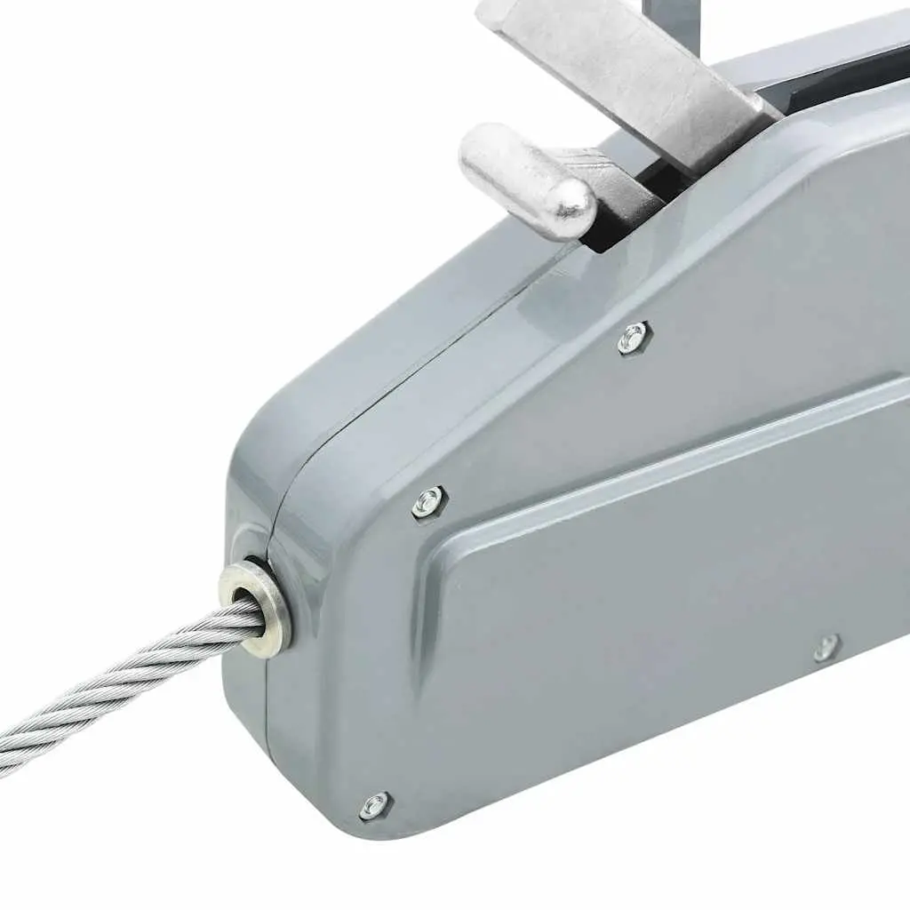 Wire Rope Hoist Winch Aluminium 20 m Manual Pulling Traction Tool 1600 kg Load Capacity
