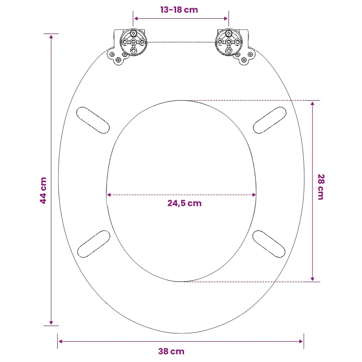 Toilet Seat with Lid MDF Beach Design Bathroom WC Seat Multicolour