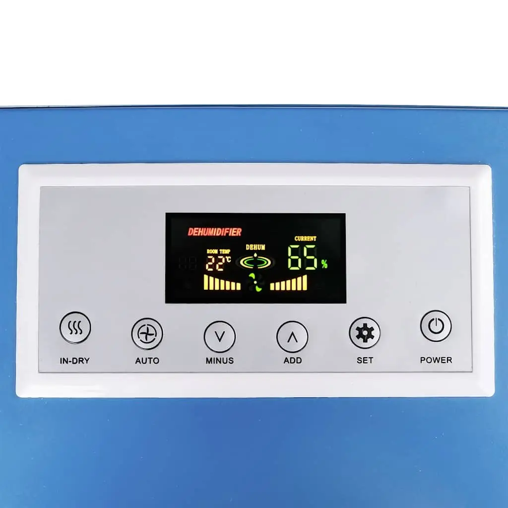 Dehumidifier Blue 50L 24h Hot Gas Defrost 650W Climate Control