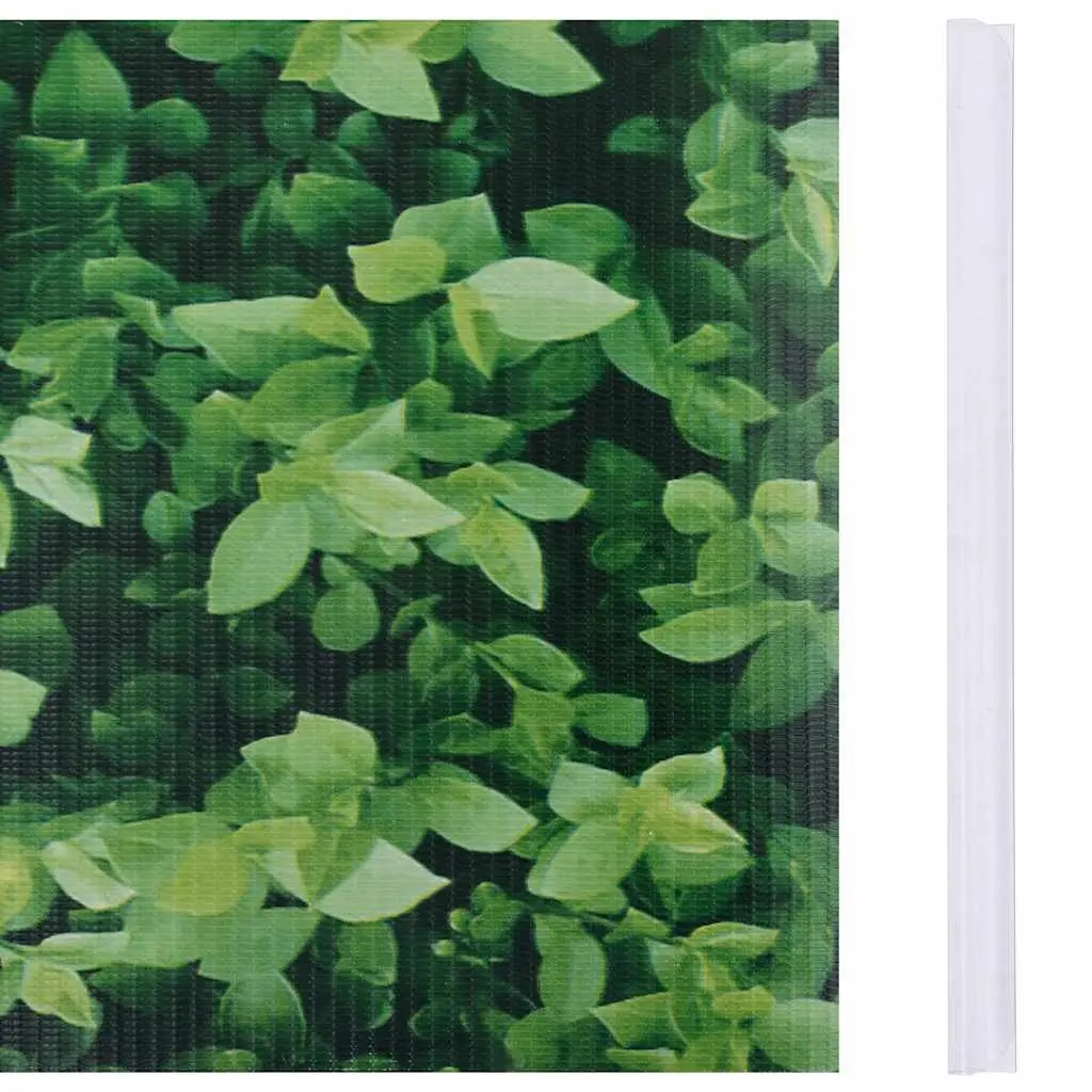 Garden Privacy Screen Fence Roll PVC Green Outdoor Windbreak Barrier 35x0.19m