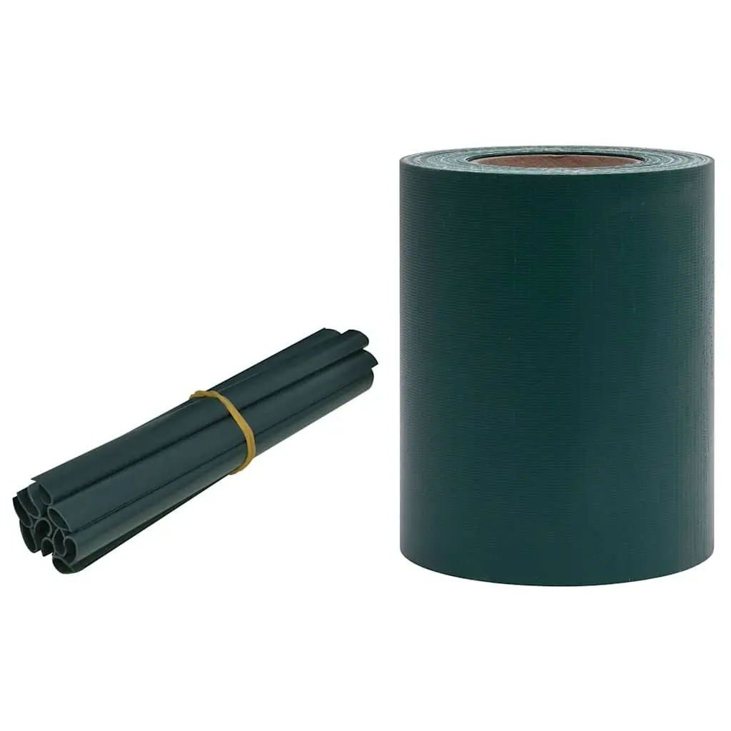 Garden Privacy Screen Fence Panel Matte Green 35m Weatherproof Durable PVC Windbreak Barrier