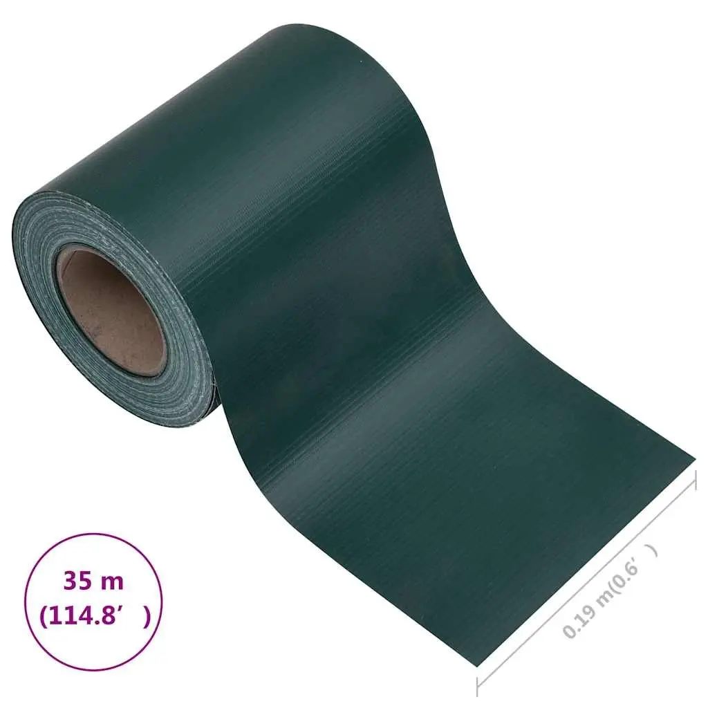 Garden Privacy Screen Fence Panel Matte Green 35m Weatherproof Durable PVC Windbreak Barrier