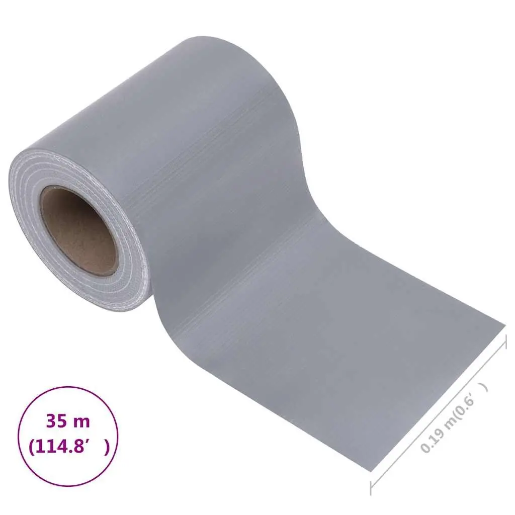 Privacy Strip PVC Fence Screen 35x0.19 m Matte Light Grey Mesh Weave Barrier