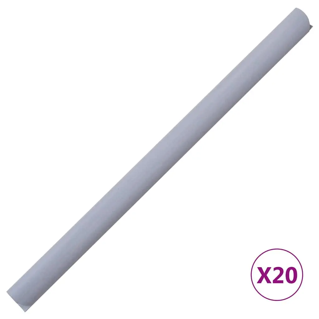 Privacy Strip PVC Fence Screen 35x0.19 m Matte Light Grey Mesh Weave Barrier