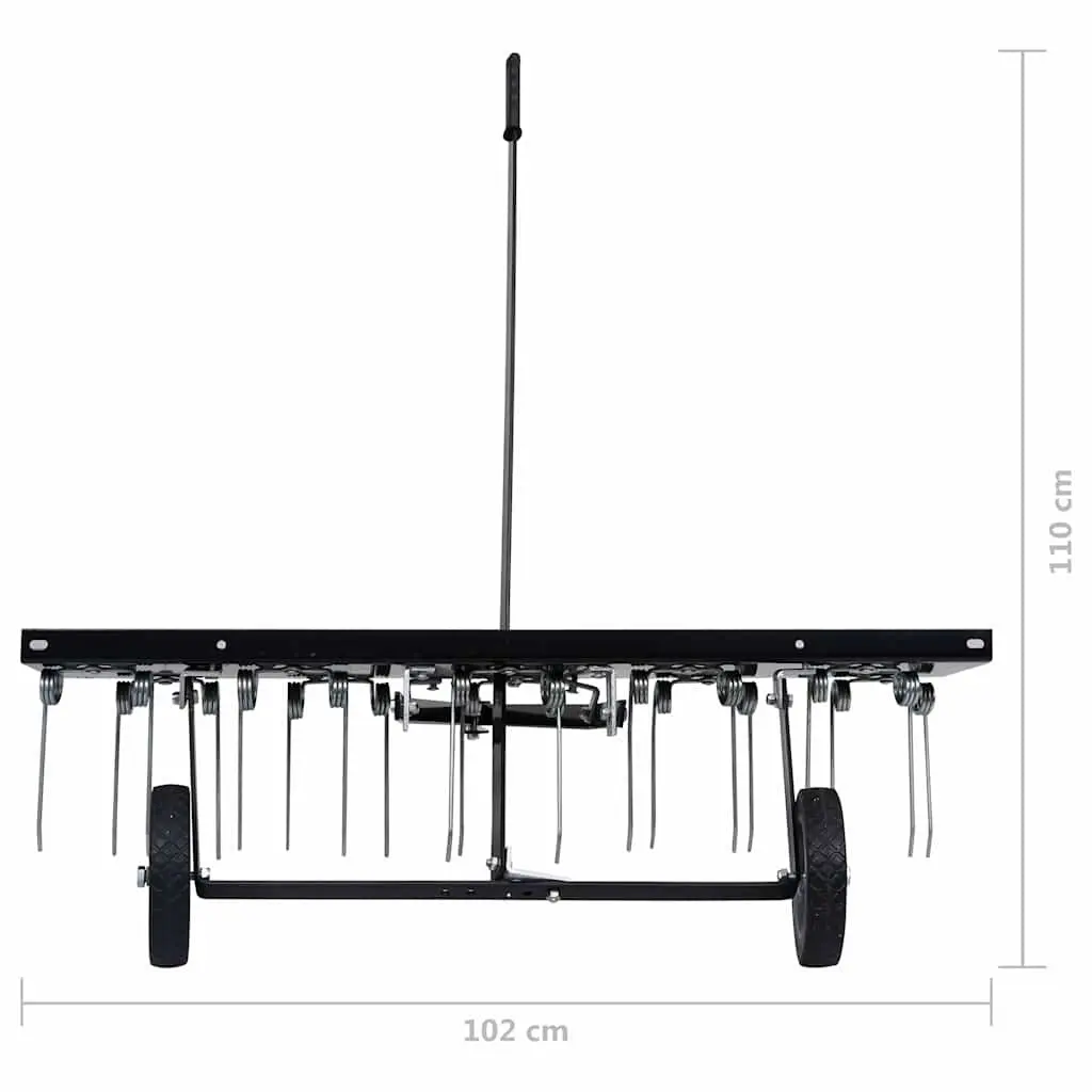 Scarifier Attachment for Ride-on Mower 100cm Galvanised Steel Aerator Dethatcher Moss Removal