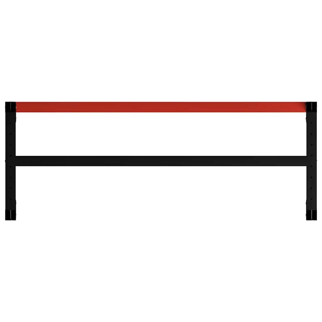 Metal Work Bench Frame Heavy Duty Table Legs Black Red Powder Coated Industrial