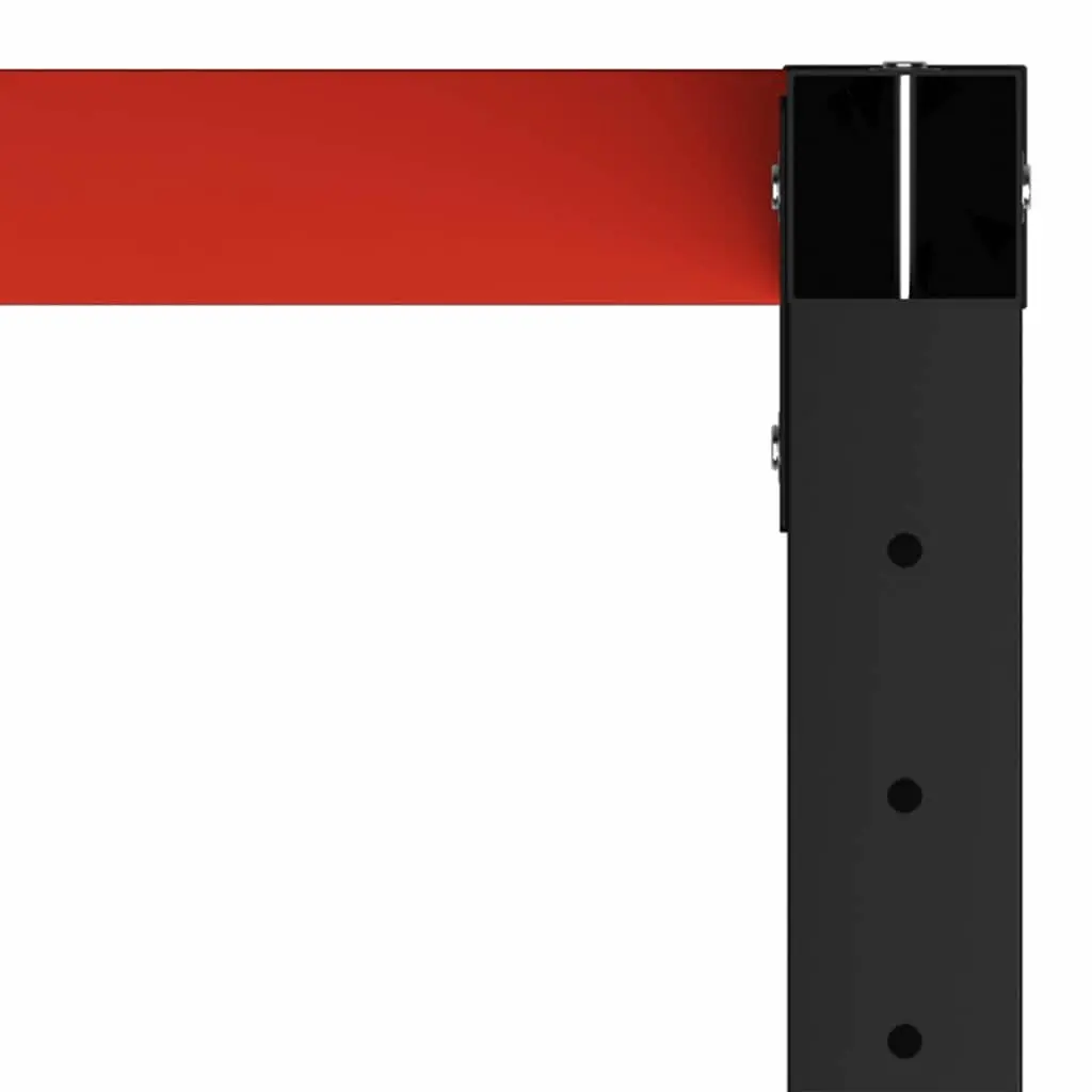 Metal Work Bench Frame Heavy Duty Table Legs Black Red Powder Coated Industrial