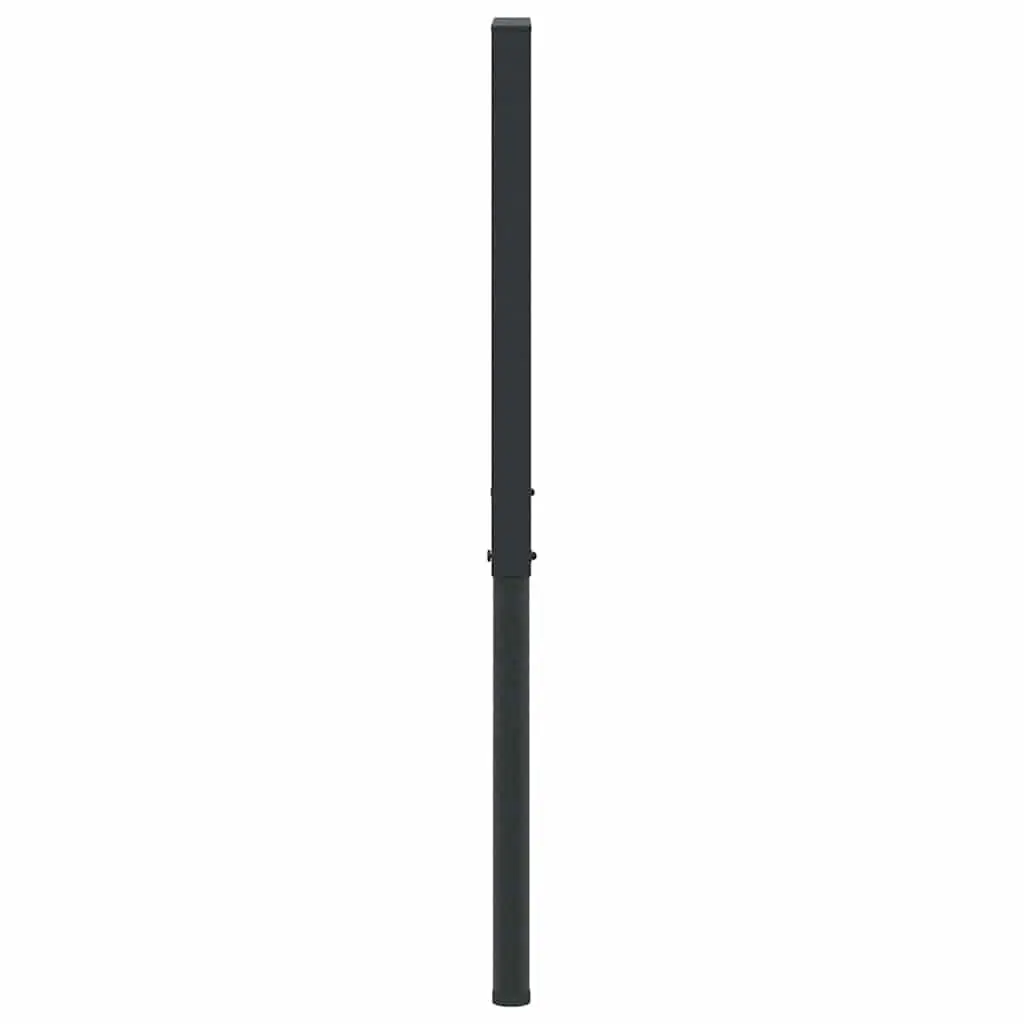 Adjustable Work Bench Frames Black 55x(69-95.5) cm Metal Sturdy Foundation for Workshop Garage