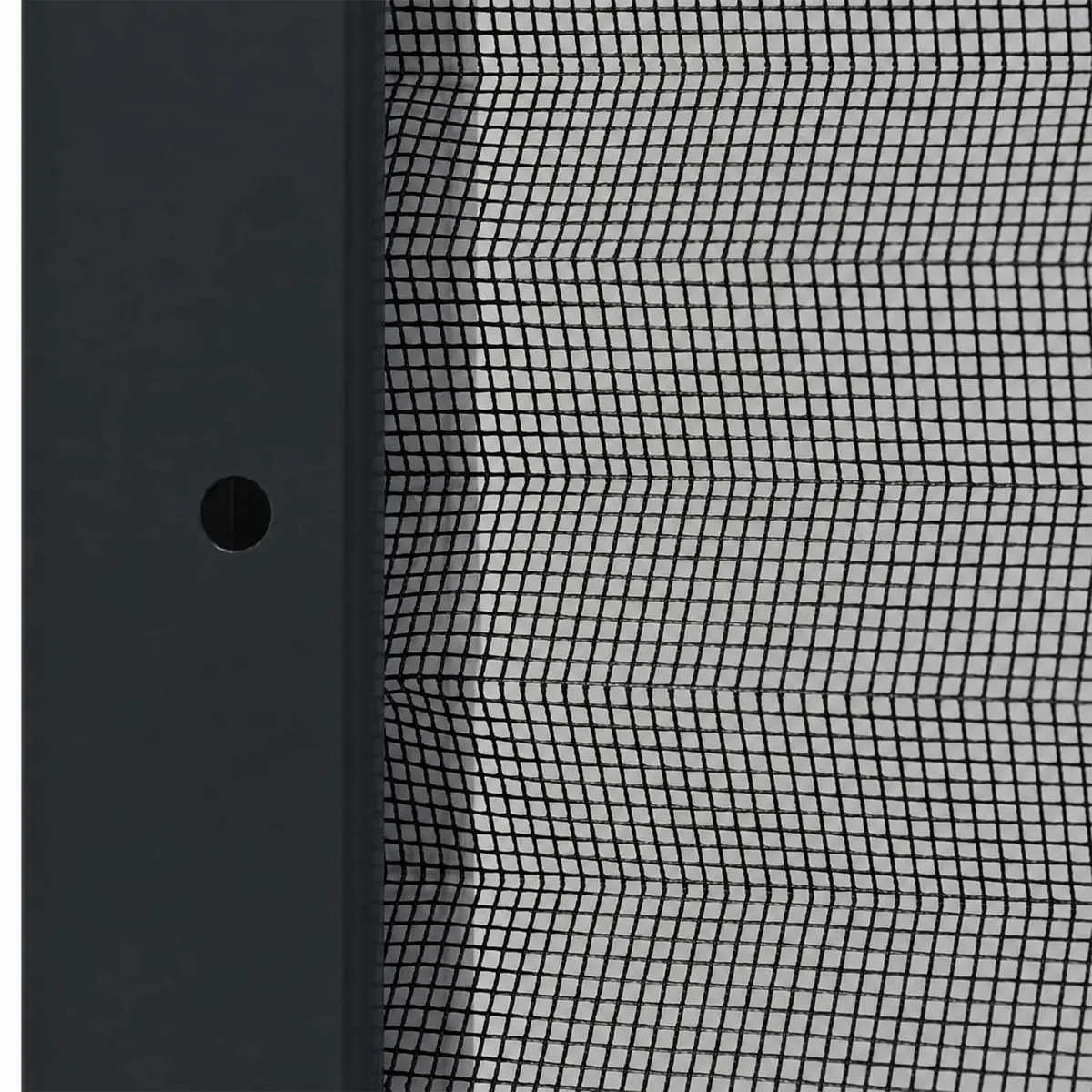 Plisse Insect Screen Anthracite 60x80cm Aluminium Frame Mesh