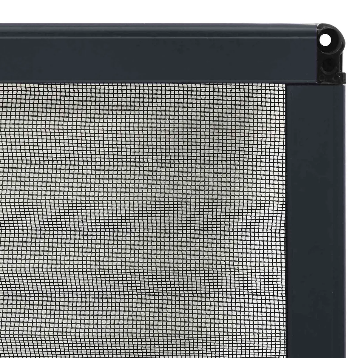Plisse Insect Screen Anthracite 80x100cm Aluminium Frame Fine Mesh