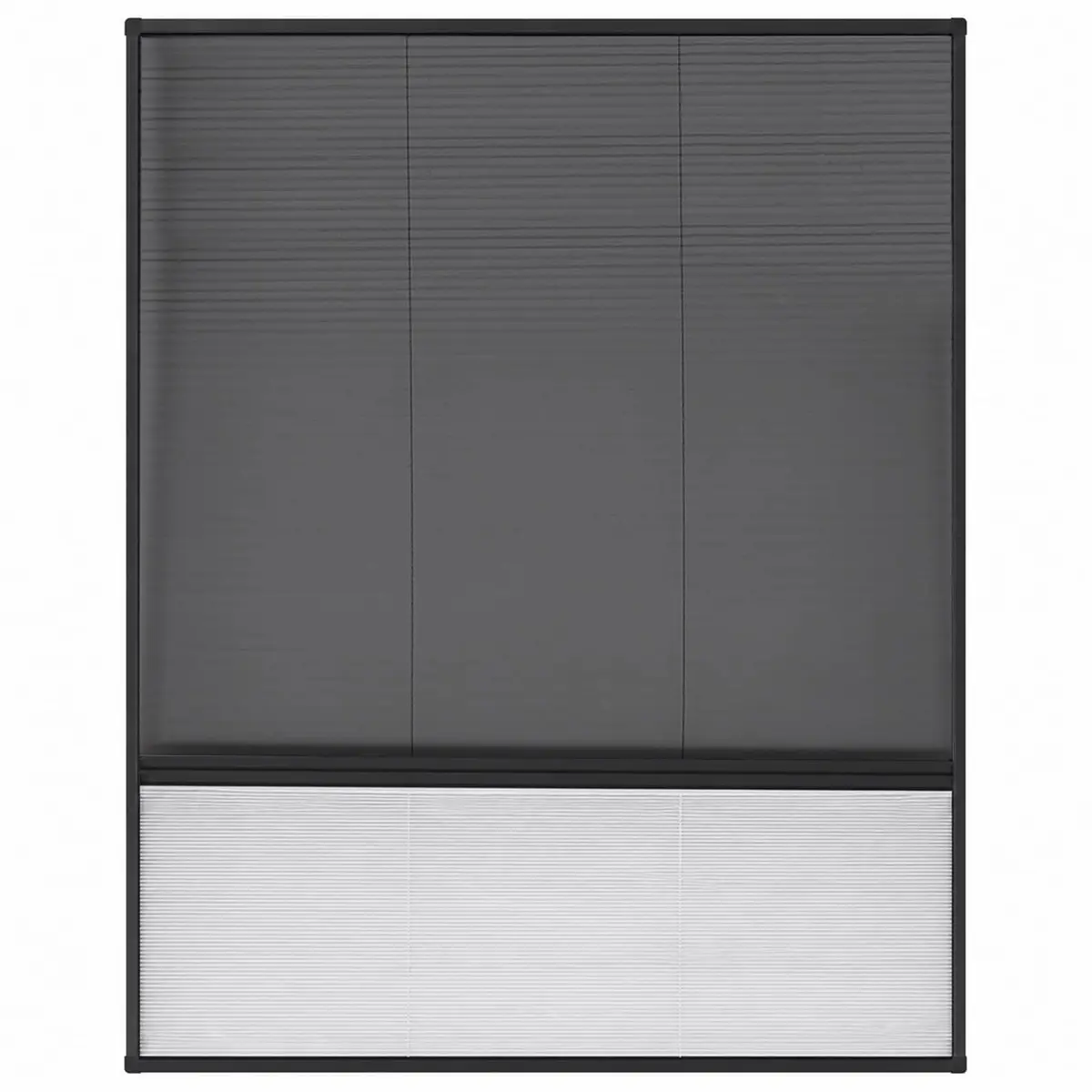 Plisse Insect Screen Window 80x100cm for Easy Setup