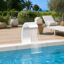 Compact and Functional Pool Fountain Design