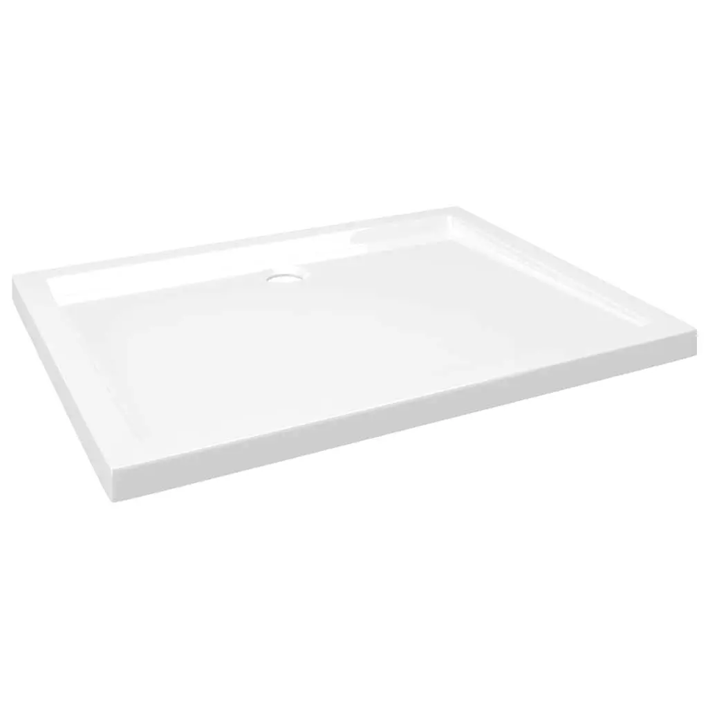 Rectangular Shower Base Tray 70x90 cm Low Threshold White Bathroom Fixture