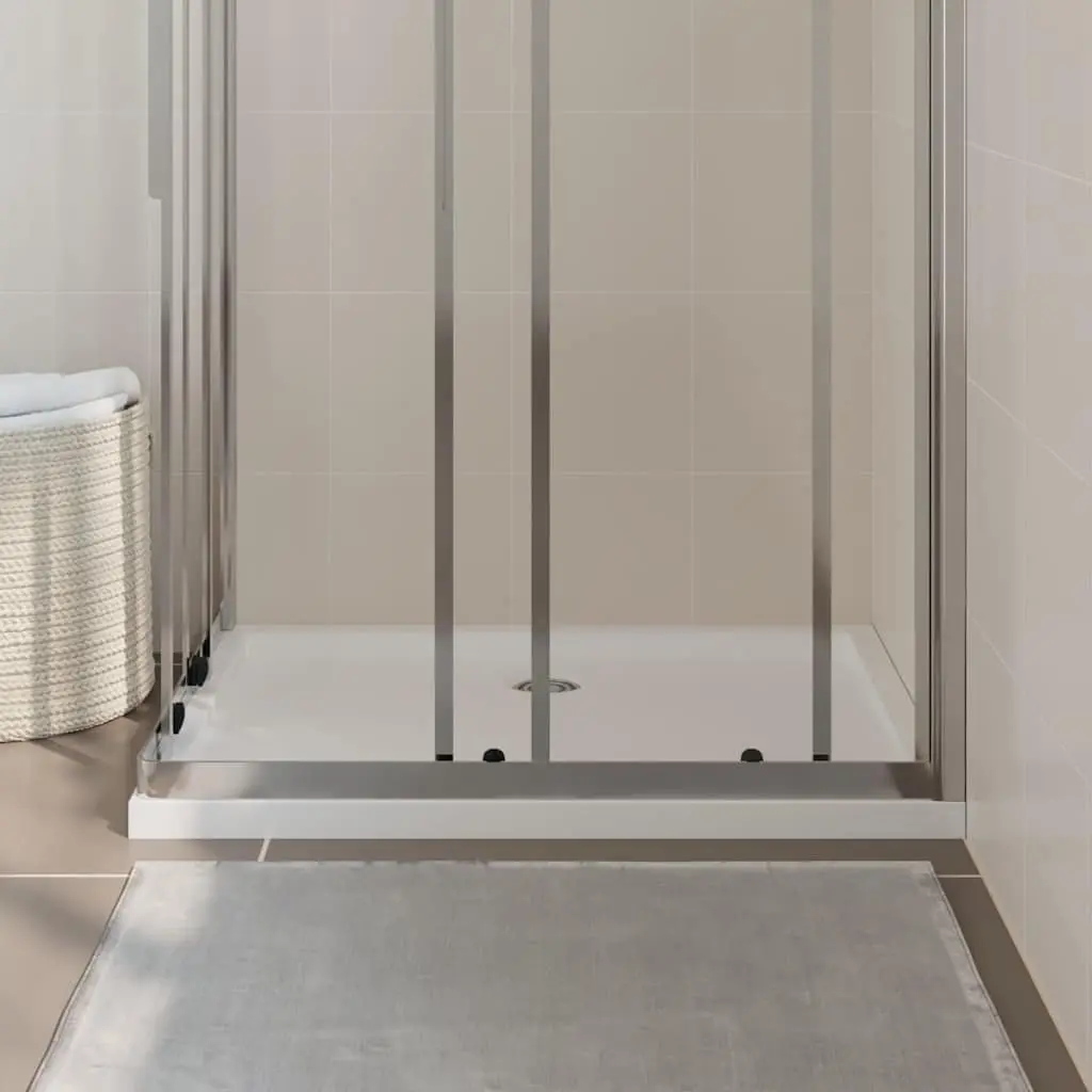 Rectangular Shower Base Tray 70x90 cm Low Threshold White Bathroom Fixture