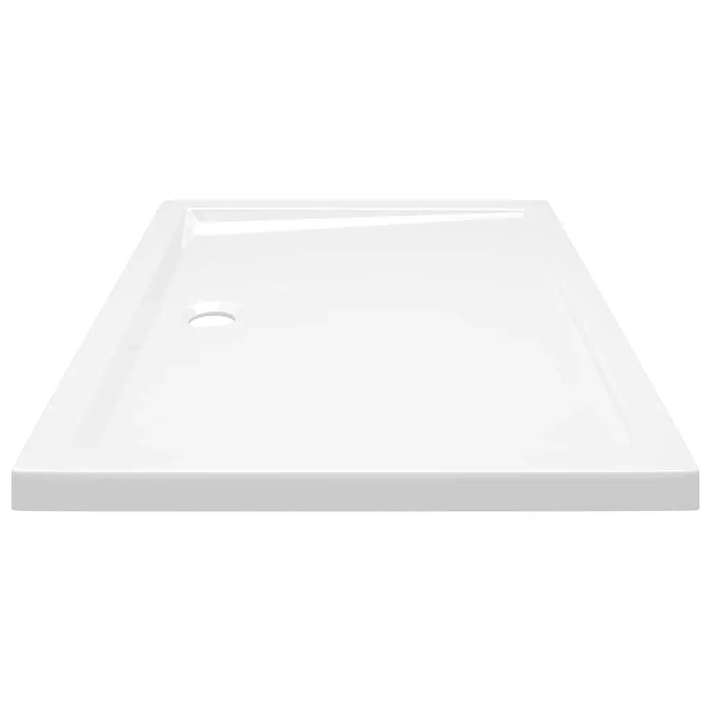 Rectangular Shower Base Tray 70x90 cm Low Threshold White Bathroom Fixture