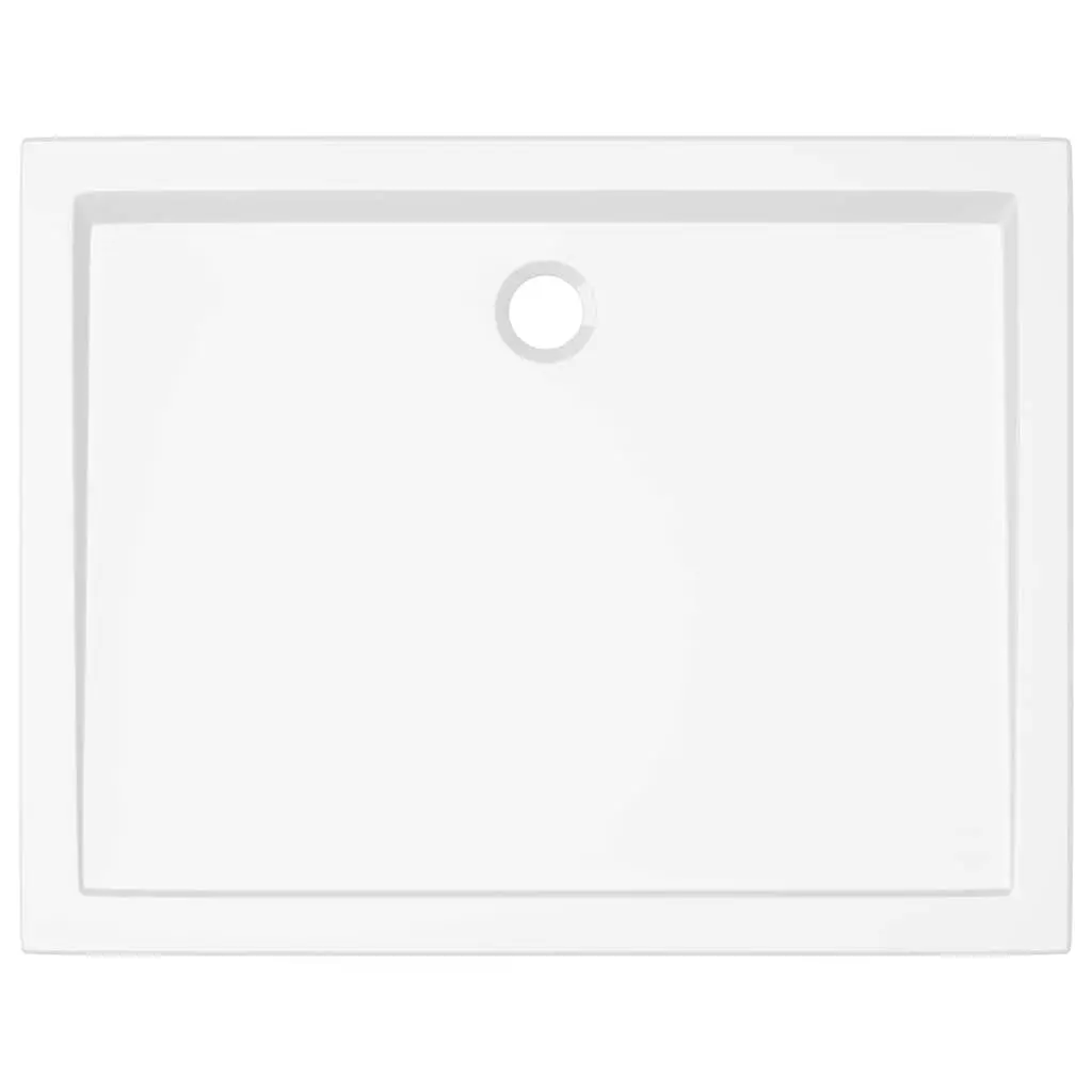 Rectangular Shower Base Tray 70x90 cm Low Threshold White Bathroom Fixture
