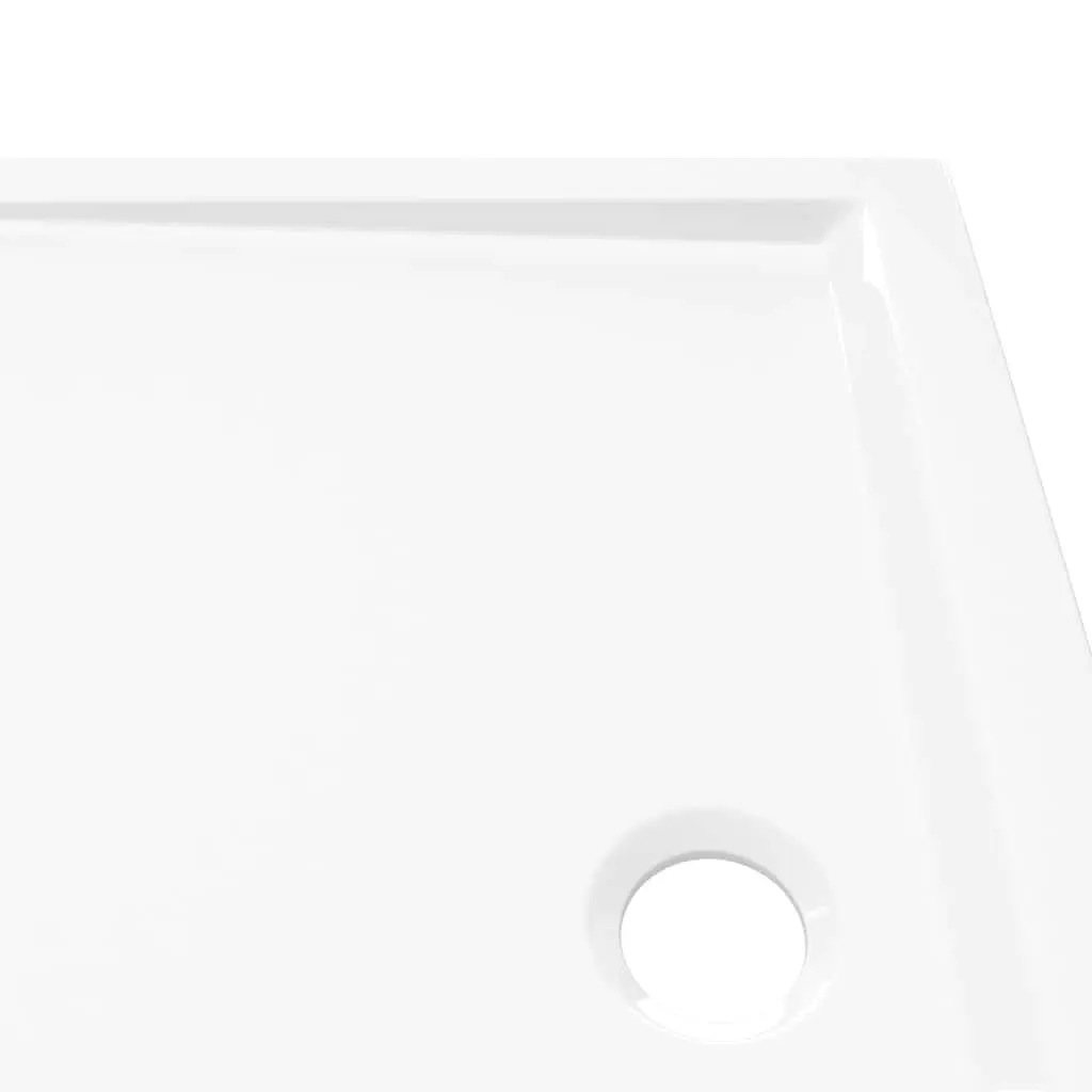 Rectangular Shower Base Tray 70x90 cm Low Threshold White Bathroom Fixture