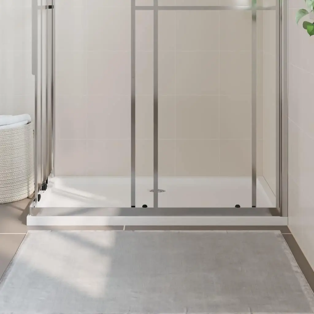 Rectangular Shower Base Tray White 70x120 cm Low Threshold Modern