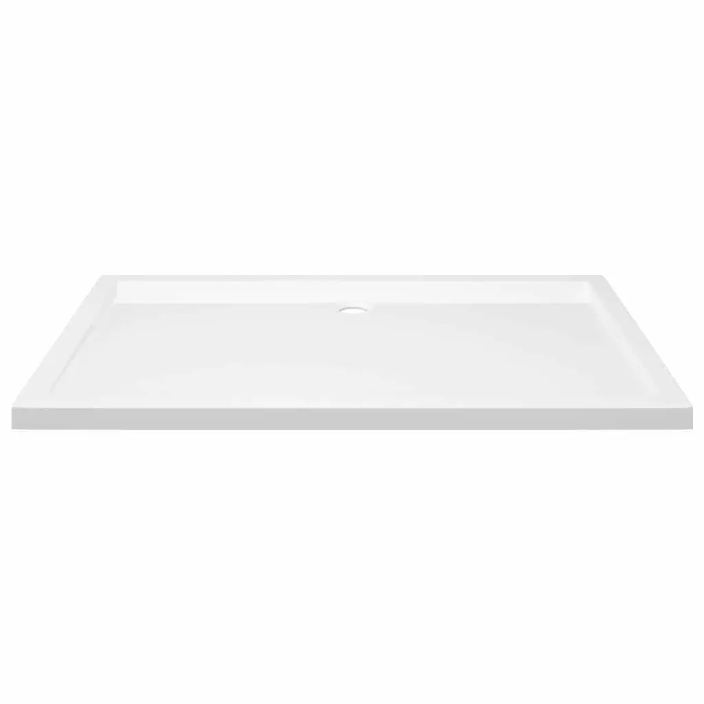 Rectangular Shower Base Tray White 70x120 cm Low Threshold Modern