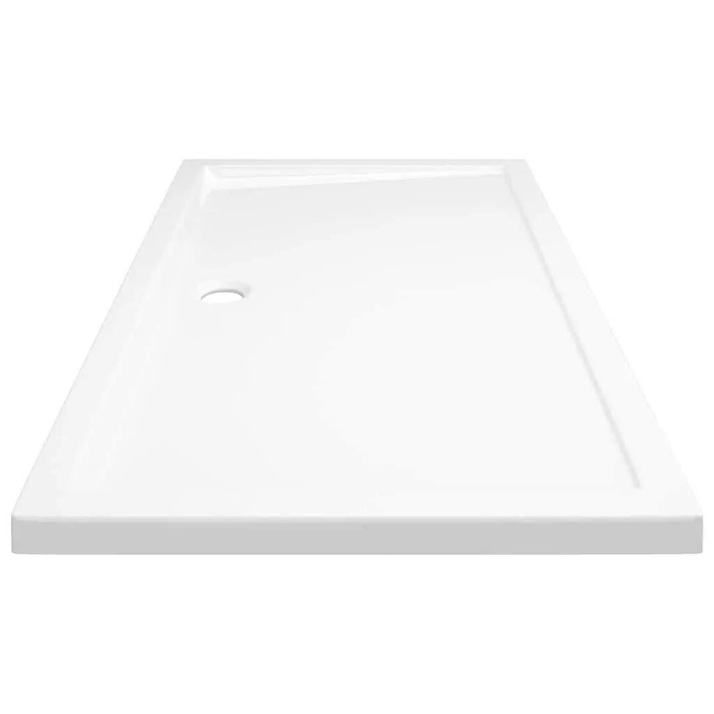 Rectangular Shower Base Tray White 70x120 cm Low Threshold Modern