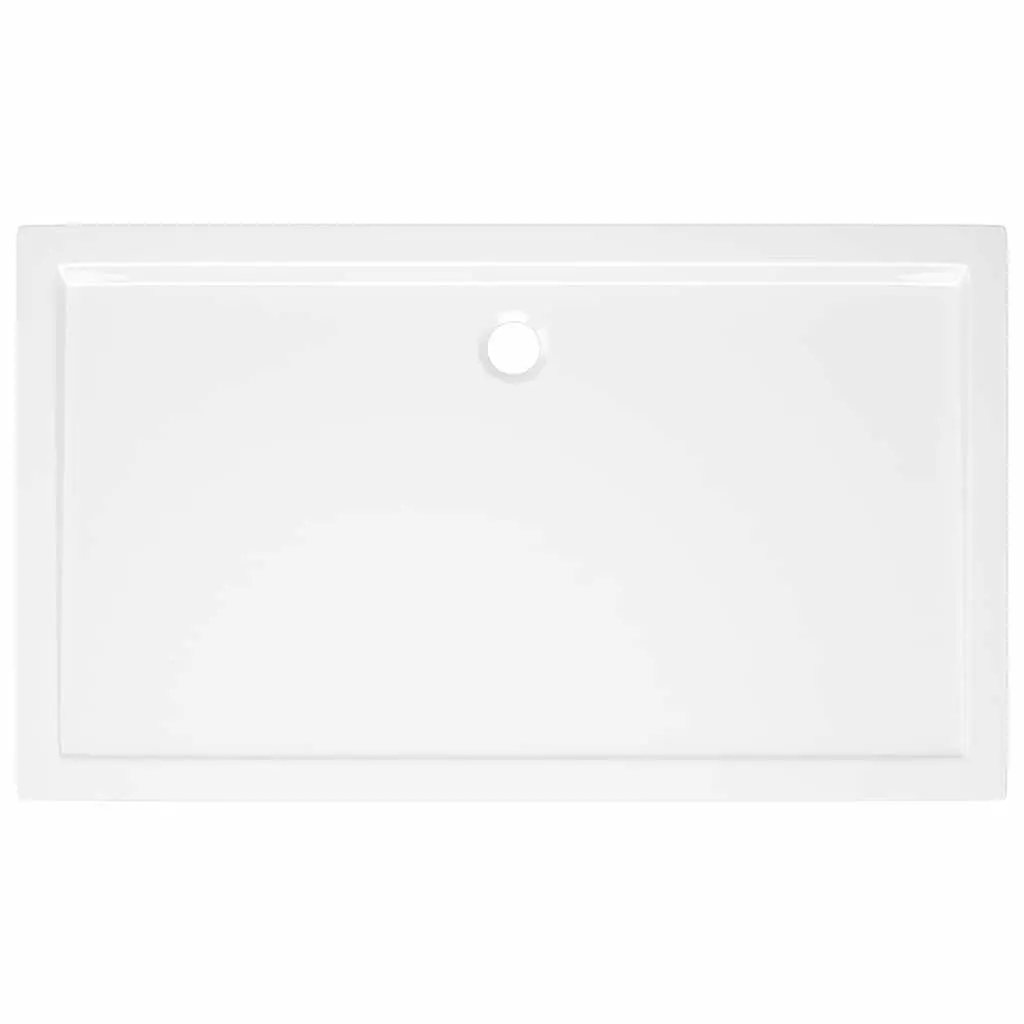 Rectangular Shower Base Tray White 70x120 cm Low Threshold Modern