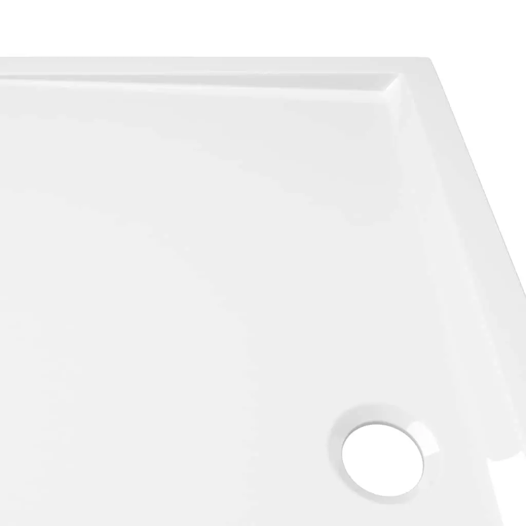 Rectangular Shower Base Tray White 70x120 cm Low Threshold Modern