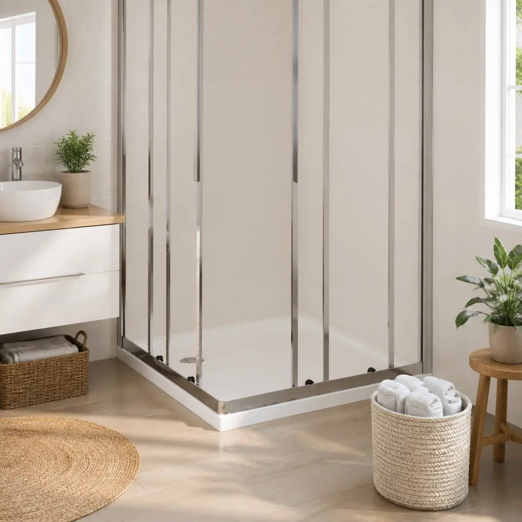 White Square Shower Base Tray 80x80 cm