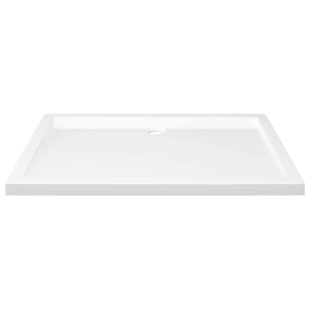 Rectangular Shower Base Tray White 80x110 cm Low Threshold Modern Bathroom