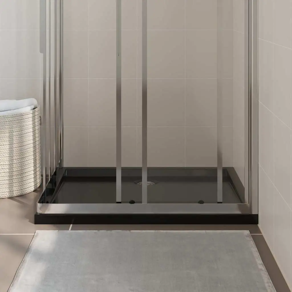 Black Shower Base Tray with Low Threshold