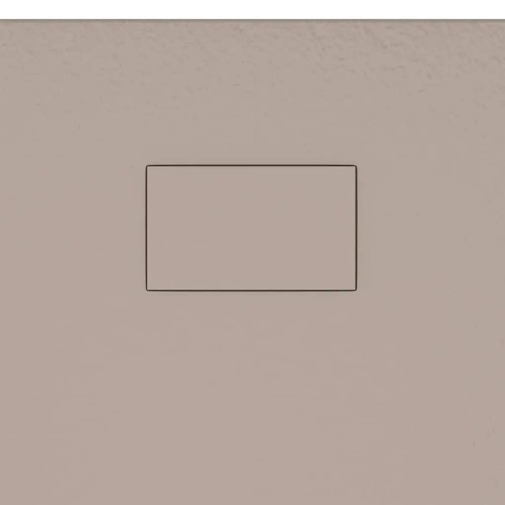 Shower Base Tray Brown 120x70 cm Low Profile Skid Resistant