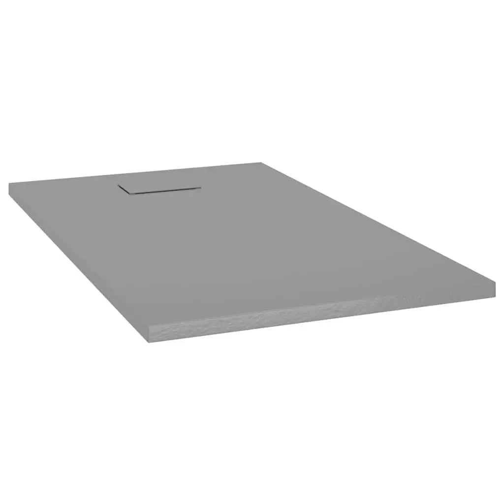 Shower Base Tray Grey 120x70 cm Low Profile Skid Resistant