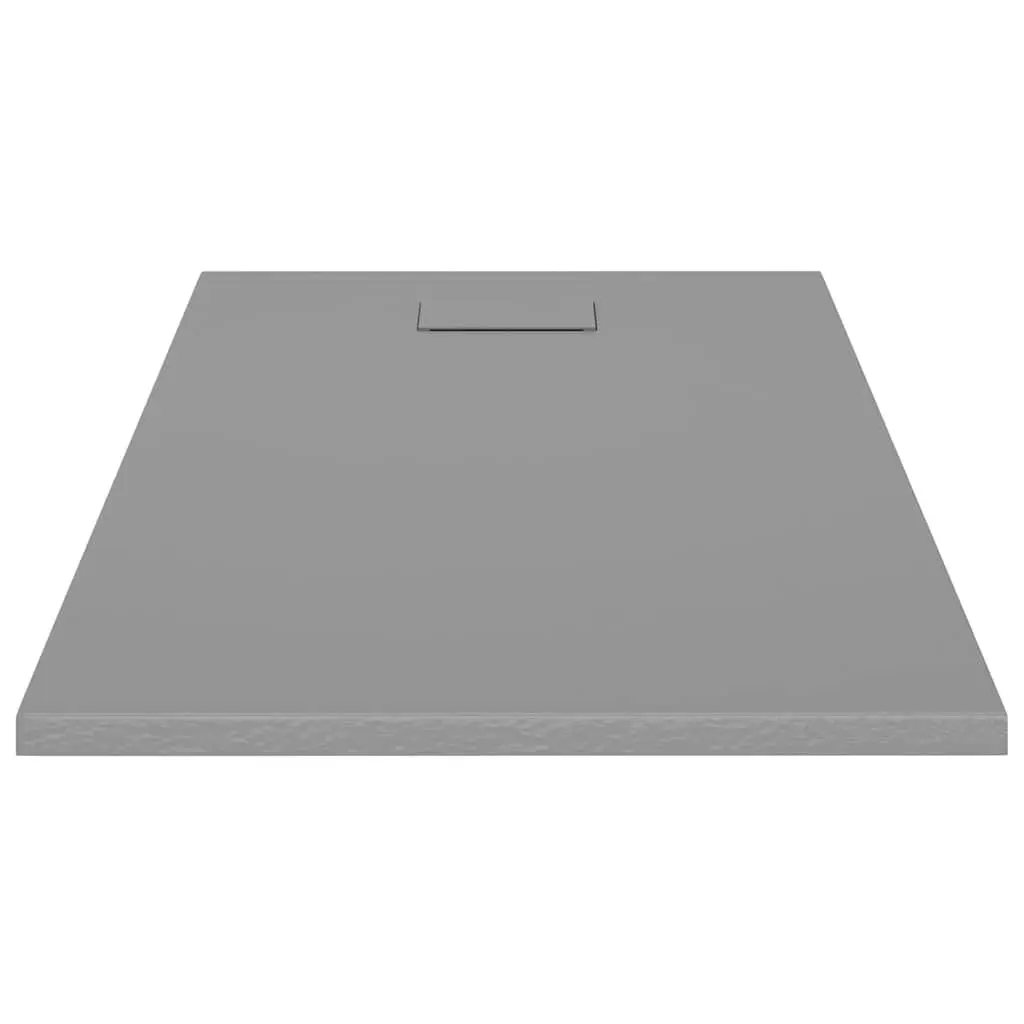 Shower Base Tray Grey 120x70 cm Low Profile Skid Resistant