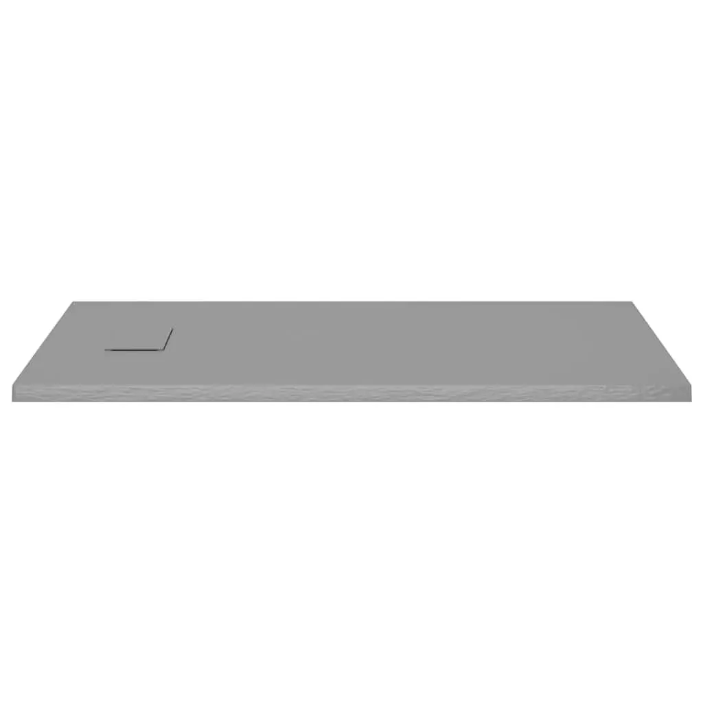 Shower Base Tray Grey 120x70 cm Low Profile Skid Resistant