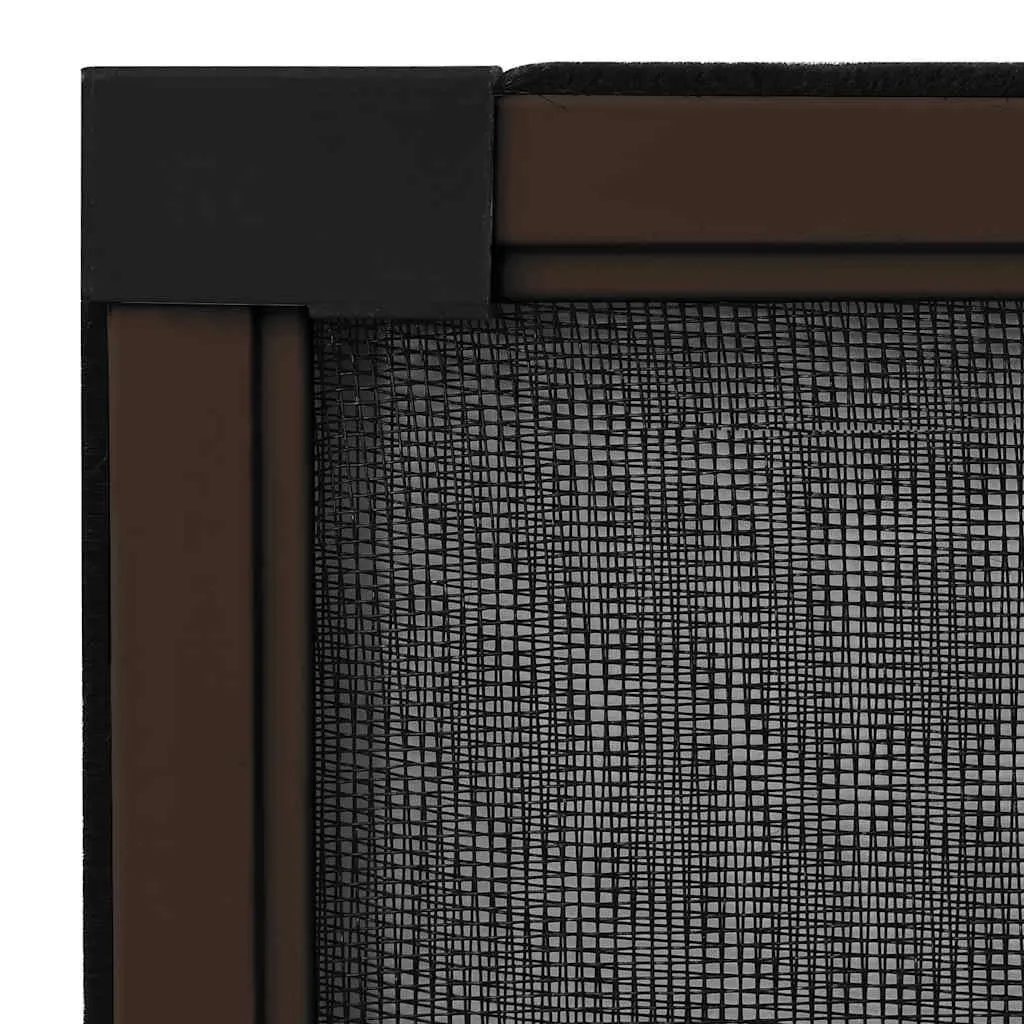 Extendable Window Insect Screen Brown Adjustable Fibreglass Mesh Fly Protection