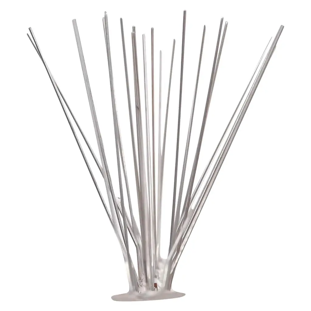 Bird & Pigeon Spikes Silver 20m 5-Row Stainless Steel Anti-Bird Deterrent
