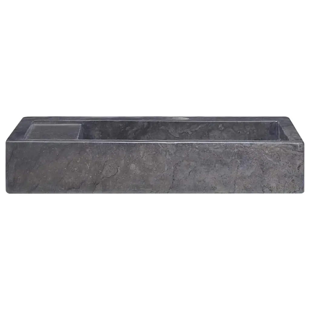 Bathroom Sink Black Marble 58x39x10 cm Modern Vessel Handmade Countertop